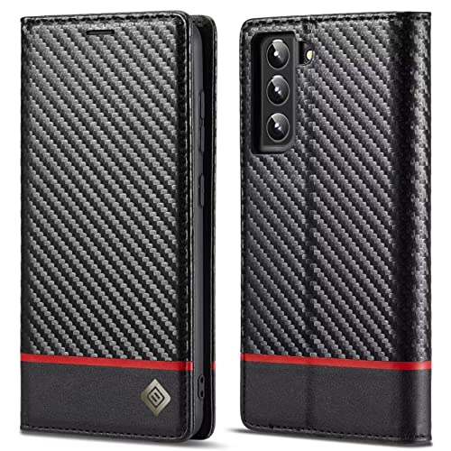 Galaxy S22 ケース 手帳型 Samsung ギャラクシー s22 SC-51C SCG13 5G 手帳 ケース 耐衝撃 炭素繊維テクスチャ マグネット開閉式 便利 軽量 薄型 カード収納 スタンド機能 おしゃれ スマホケース 人気 耐衝撃 全面保護 汗や指紋防止 携帯カバー ビジネス 上質 高級な炭素繊維風 横のライン