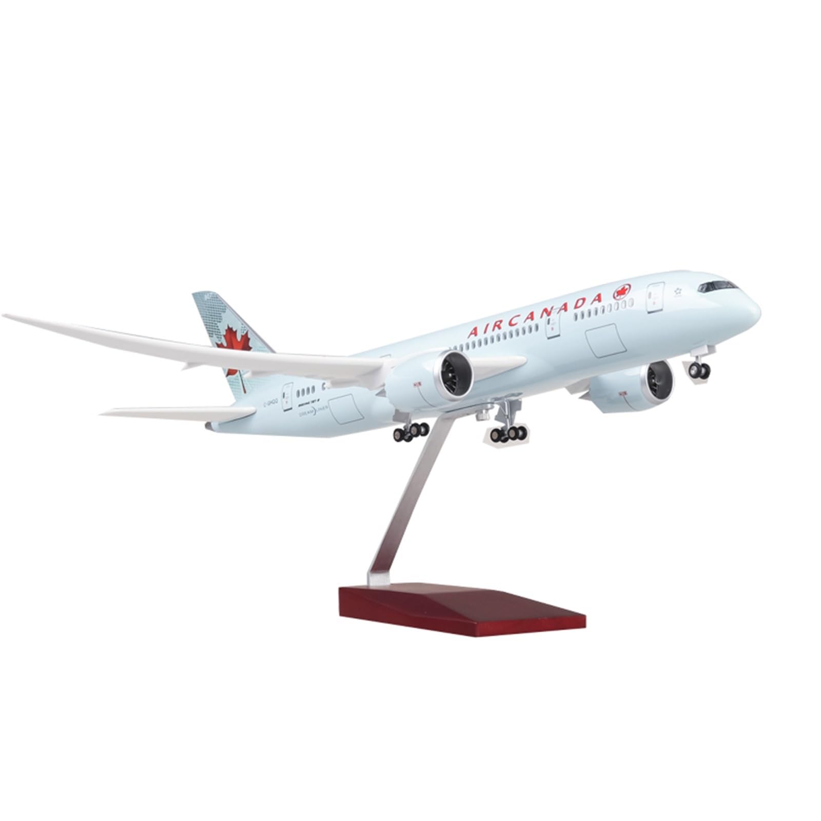 Réplique d'avion Civil à l'échelle 1/130, 43 cm, Air Canada pour Boeing 787, modèle d'avion Miniature pour Affichage de l'aviation (avec lumière)