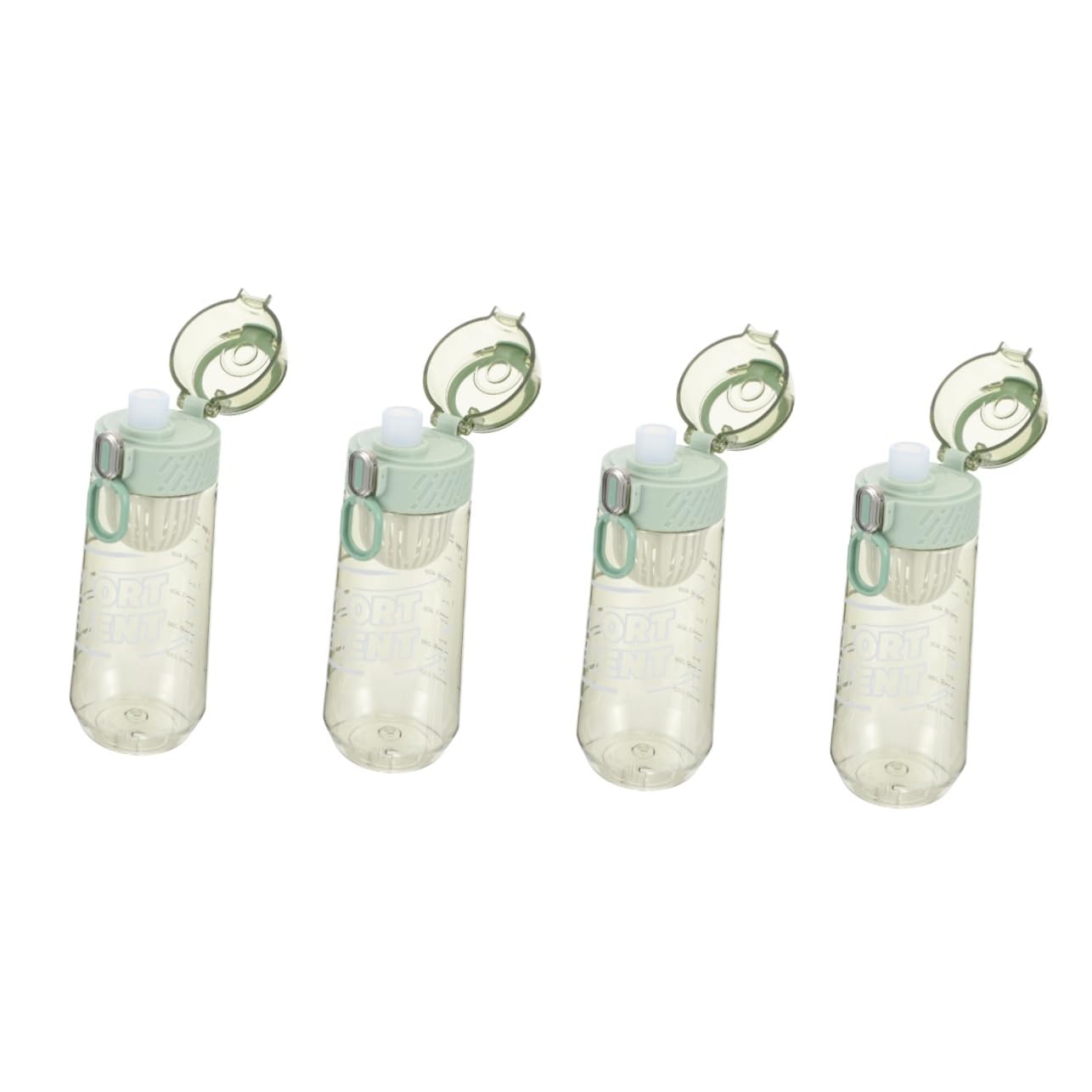 Bouteille d'eau simplement réutilisable sport fitness HEMOTON pack de 4