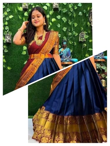 Image of RENVAANI FASHION Women's Traditional Semi-Stitched Lehenga Choli | Lehenga Choli for Women | Ethnic Wear Heavy Lehenga Choli With Dupatta