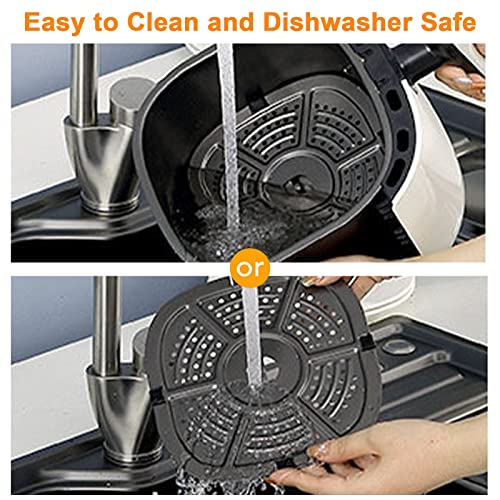 Heißluftfritteuse 4,6L Friteuse Heissluft Fritteusen Air Fryer mit Digitalem LED-Touchscreen, mit Rapid Air Technologie, Air Fryer, Energiesparend,Gesunde Friteuse ohne Öl,Spülmaschinenfestes Zubehör – Bild 7