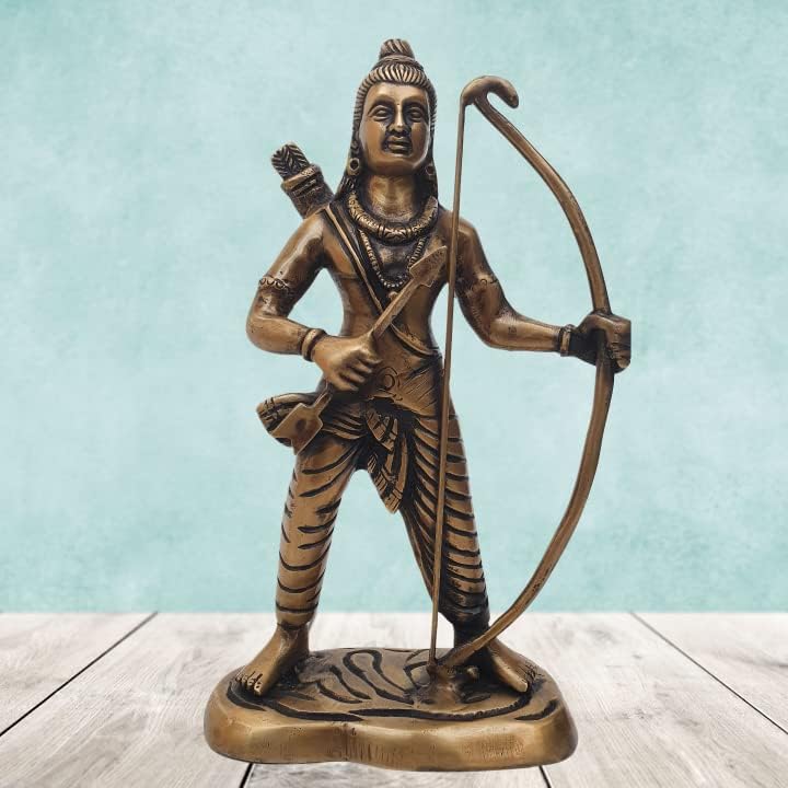 MohanJodero Elegant Brass Lord Rama Idol Ram Statue Murti