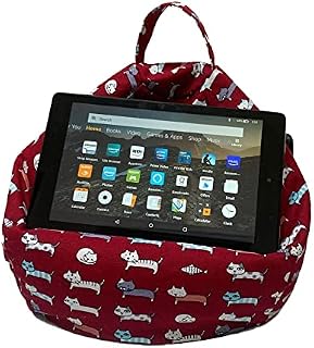 MyCushy Tablet Stand Pillow, Book Holder, eReaders, Phone Stand, Tablets, Adjustable, Handsfree, Portable for Travel, Lightweight, Machine Washable