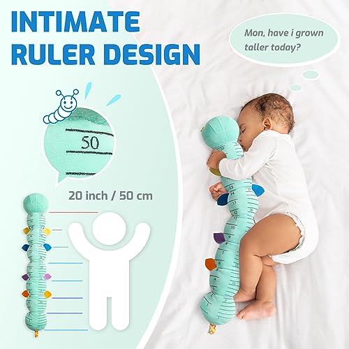 Image of Sumobaby Baby Toys Musical Caterpillar, Stuffed Animal Activity Soft Toys with Teether,Multi-Sensory Crinkle, Rattle and Textures, for Tummy Time Baby Toys 0 to 12 Months Boys,Girls,Caterpillar(Blue)
