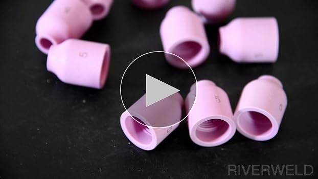 RIVERWELD TIG Gas Lens Alumina Nozzle Ceramic Cups 53N59 5