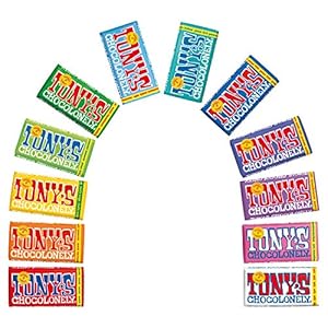 Tony’s Chocolonely – Rainbowpack – 12 x 180 gram – 12 Verschillende Chocoladerepen – Fairtrade Chocolade