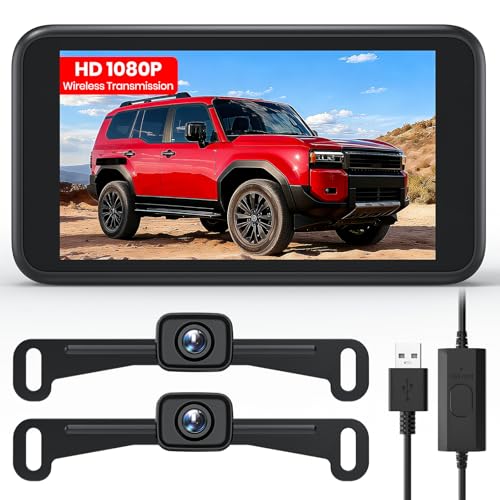Image of AUTO-VOX Wireless Backup Camera for Truck Easy Install Dual Camera USB Port