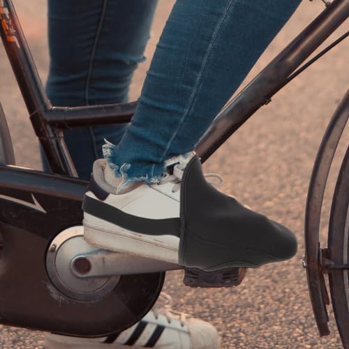 Cubiertas térmicas para dedos de bicicleta Happyyami, impermeables y cortaviento, para hombre y mujer, juego de 2 piezas para ciclismo al aire libre miniatura 5