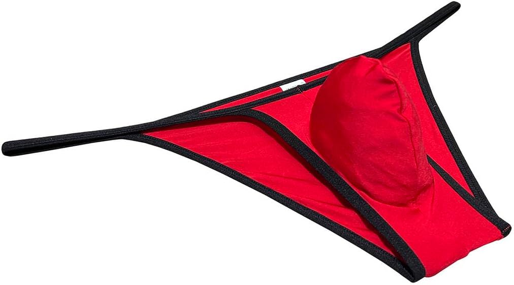 Mens Ultra Tiny Bikini Briefs Underwear Male Contour Pouch Cheeky Briefs Open Side Ice Silk Underpants Sheer Bottoms - Image 6