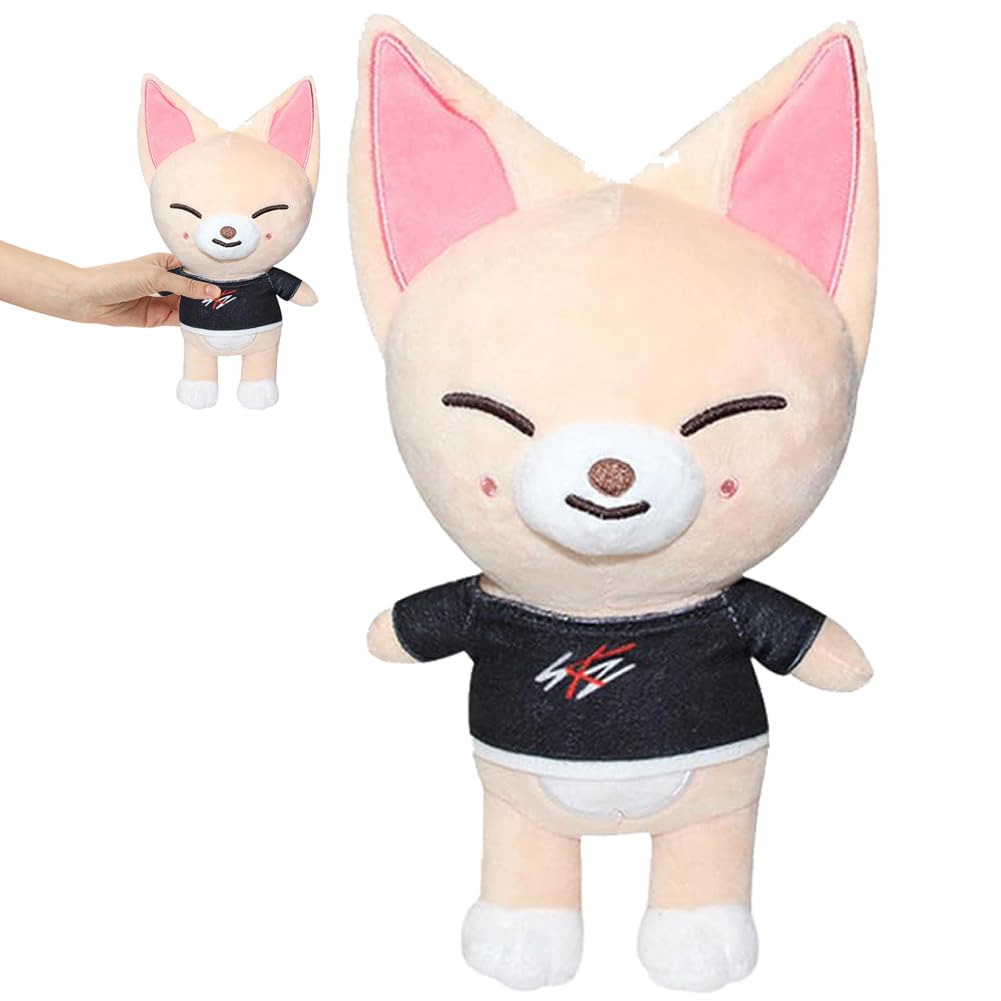 LGWJHCY Stray Fox Cute Plush Doll, Soft Plush Toy, Stuffed Animal Doll, Stray Fox Decoration Figure Plush Gift for Kids Girls Boys Friends Birthday Party.