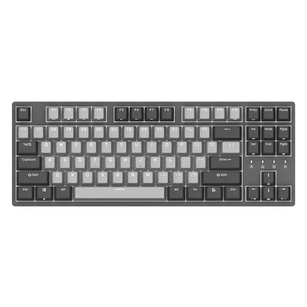 Tastiera meccanica da gioco con switch Cherry MX marrone/rosso/blu, tasti in PBT, per PC/gamer e dattilografi