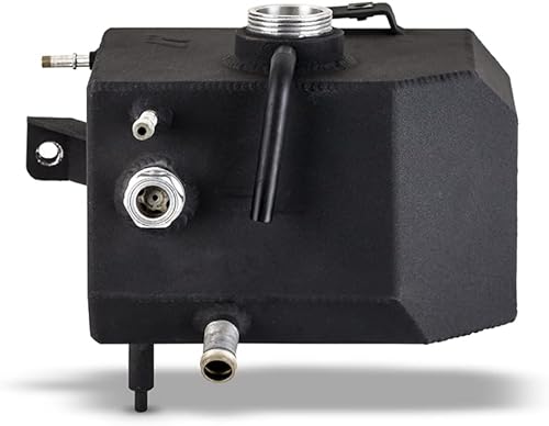Mishimoto Tanque de expansión de aluminio compatible con Ford Ranger 2.3L EcoBoost 2019+, Micro-Wrinkle Negro
