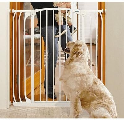 Bindaboo Extra Tall Hallway Pet Gate Finish: White