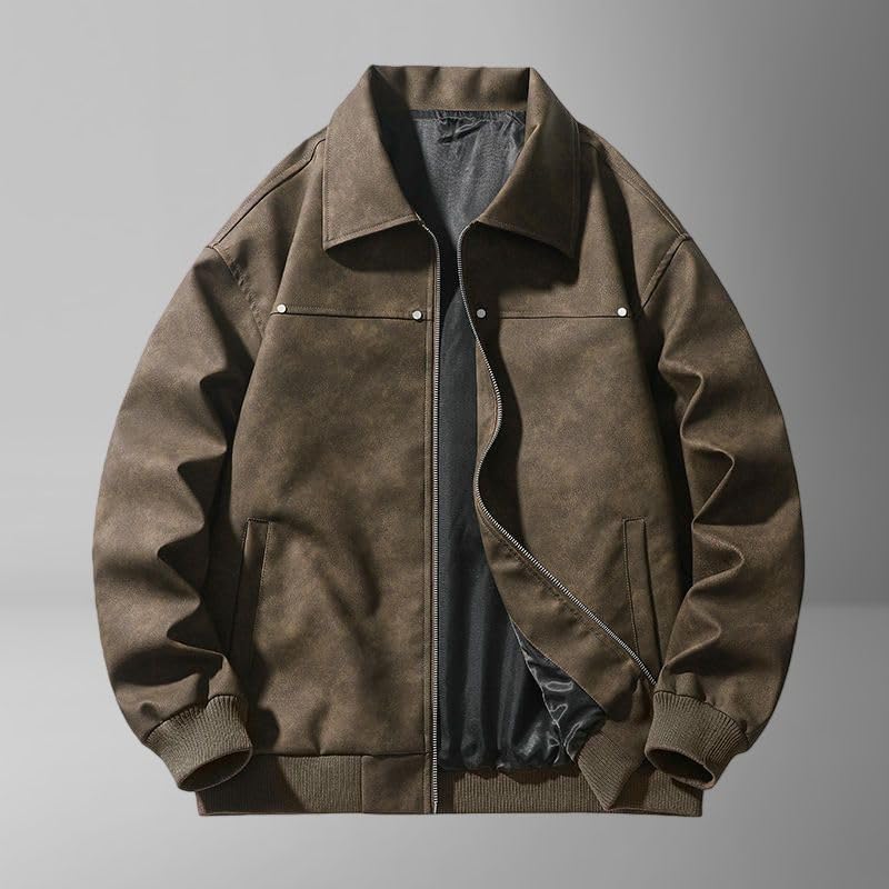 Veste de motard en cuir synthétique souple et confortable - 3