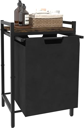 Waaliji Cesta grande de lavandería de 14.5 galones con bolsas clasificadoras extraíbles y extraíbles, organizador de ropa independiente para ropa o