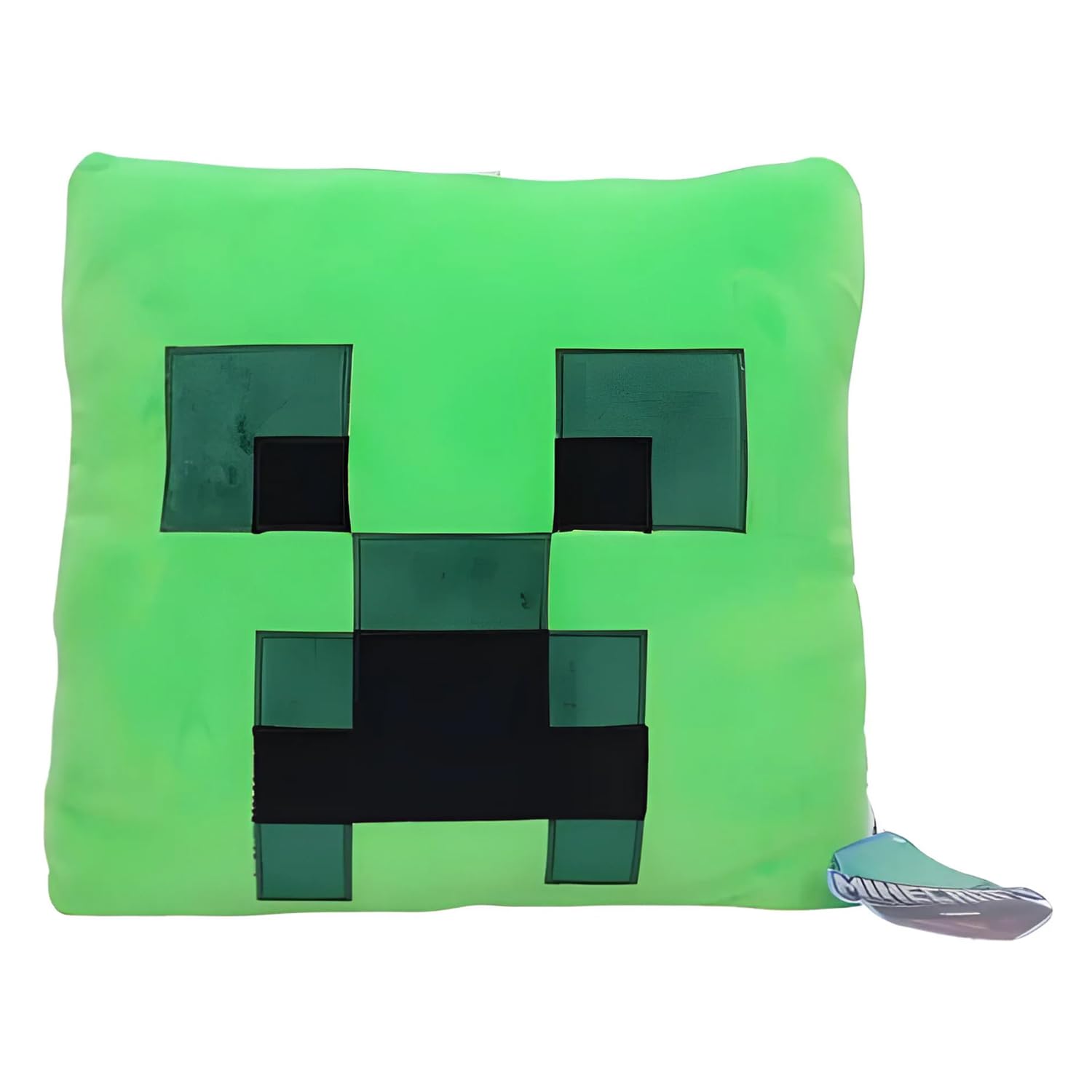 Groen geborduurd katoenvelours kussen met matelassé-effect 40x40