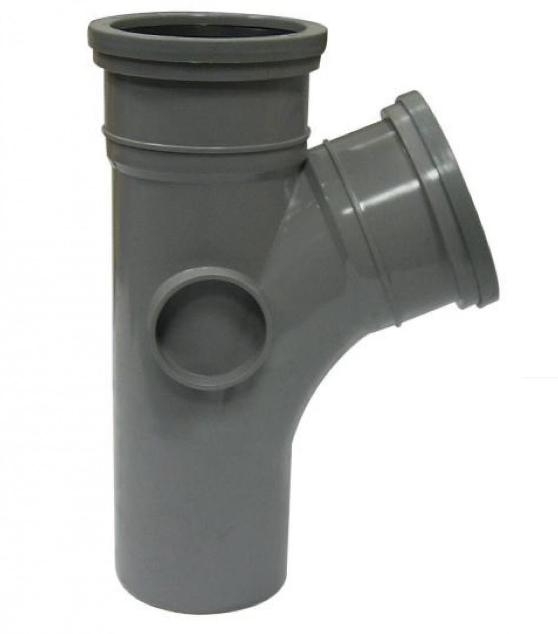 FLOPLAST 110mm Soil Ring Seal 112.5 Degree Branch - Grey