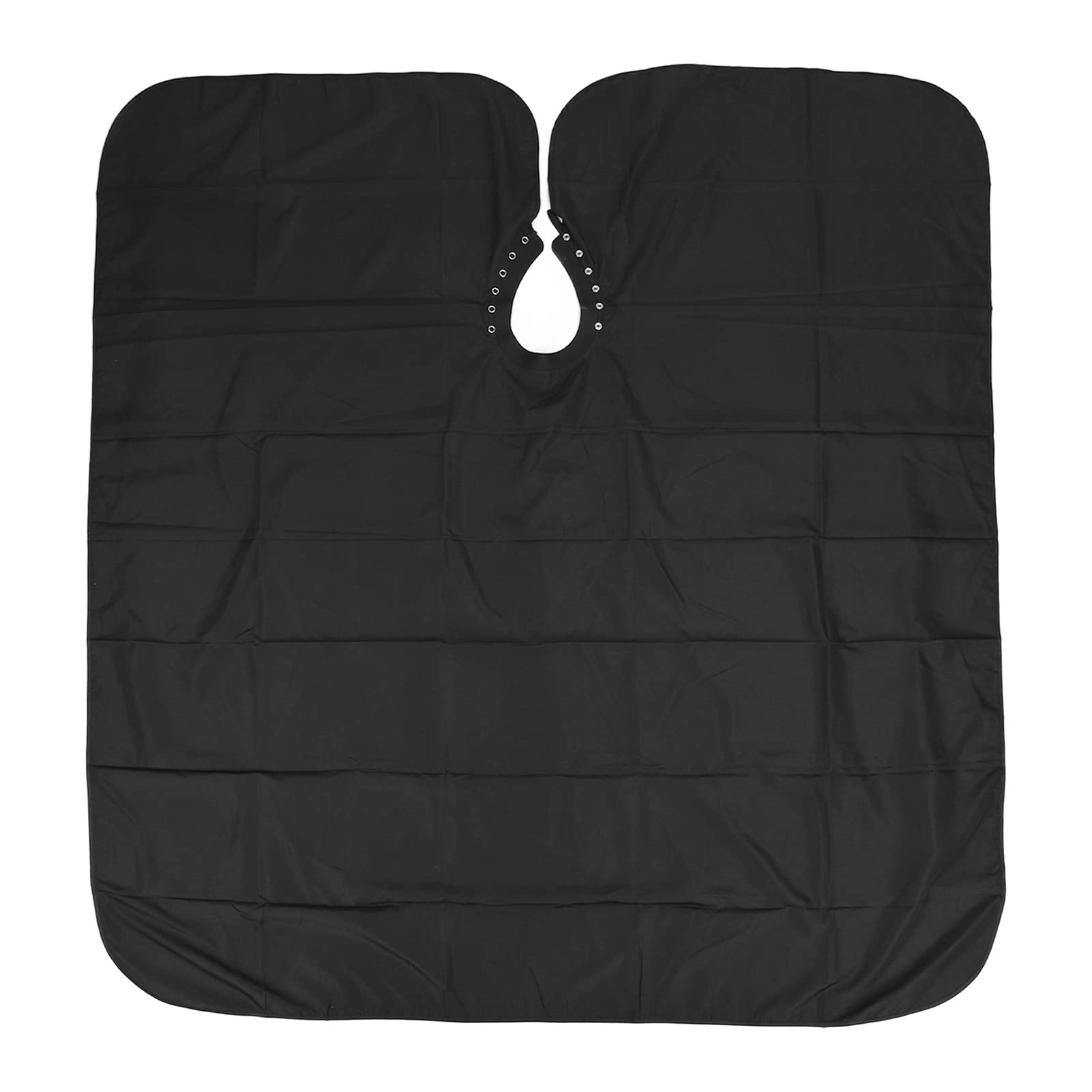 Delantal de Peluquería, Capa de Corte de Pelo Negra o Capa de Peluquero Blanca, Capa de Peluquero de Salón para Hombres Y Mujeres, Capa de Corte de Pelo a Prueba de Fugas, Capa de Peluquero(Negro)