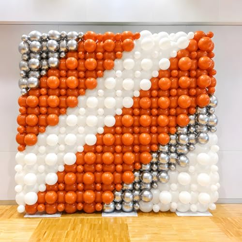 Image of Orange Link Balloons,120Pcs 6Inch Orange Latex Linking Balloons for Birthday Baby Shower Halloween Thanksgiving Graduation Party Decorations