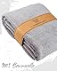 LAYNENBURG Premium Frottee Decke 150x200 cm - 100% Baumwolle - dünne & leichte Sommerdecke - Baumwolldecke als Sofa-Decke & Bettdecke - Frottierdecke & kühlende Sofa-Decke (grau)