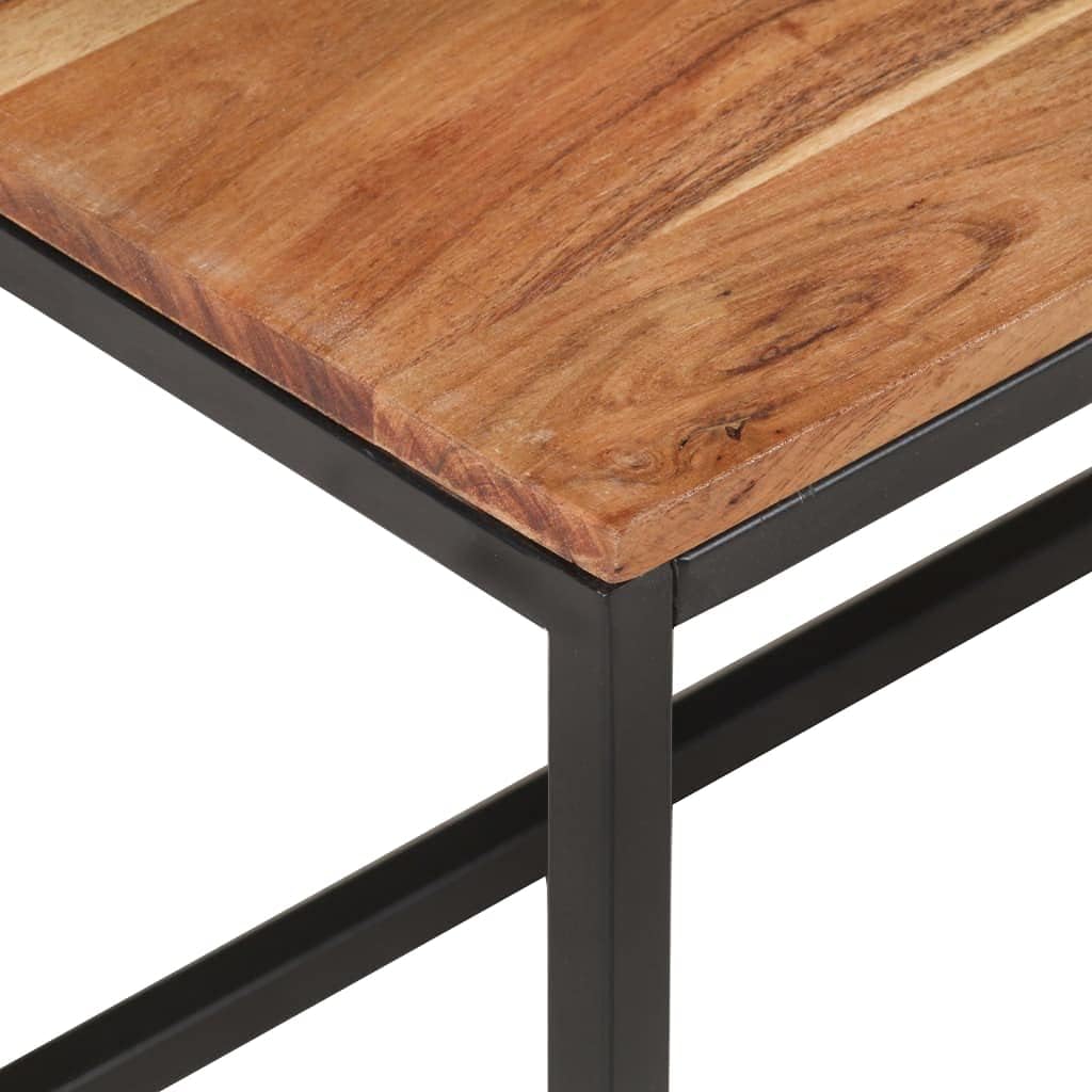 vidaXL TV Cabinet Natural Solid Acacia Wood Medium TV Cabinet