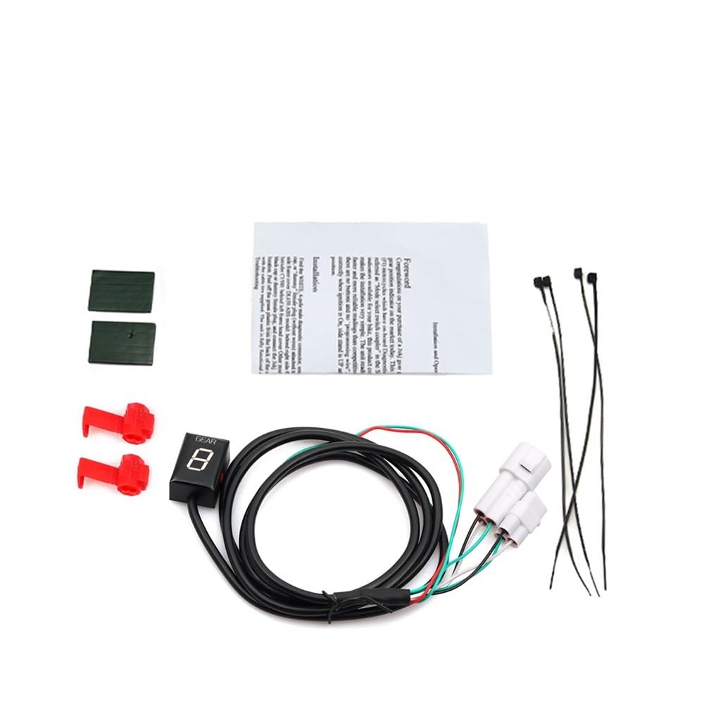 Indicatore Digitale di Marcia per Moto FZ1 FZ1N FZ1S FZ 1 1N 1S YZF-R1 Fz-16 Fz16 FZ8 Accessori per Moto Indicatore di Marcia Supporto ECU Visualizzazione velocità Marcia (Staffa Blu)