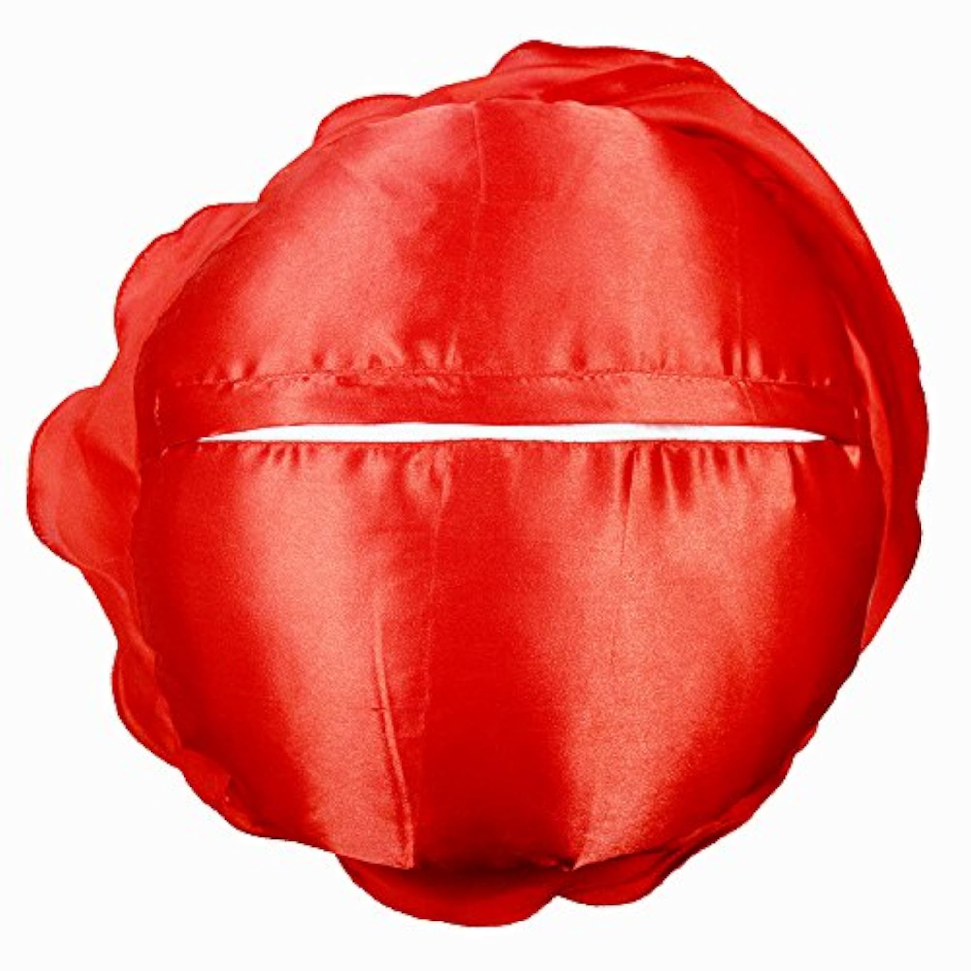 Red Rose Satin Cushion, Gift for Home Decor