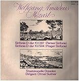 amadeus dresden booking  Wolfgang Amadeus Mozart / Staatskapelle Dresden & Otmar Suitner - Sinfonie D-dur Kv 297 (Pariser Sinfonie) / Sinfonie D-dur Kv 504 (Prager Sinfonie) - ETERNA - 8 26 041
