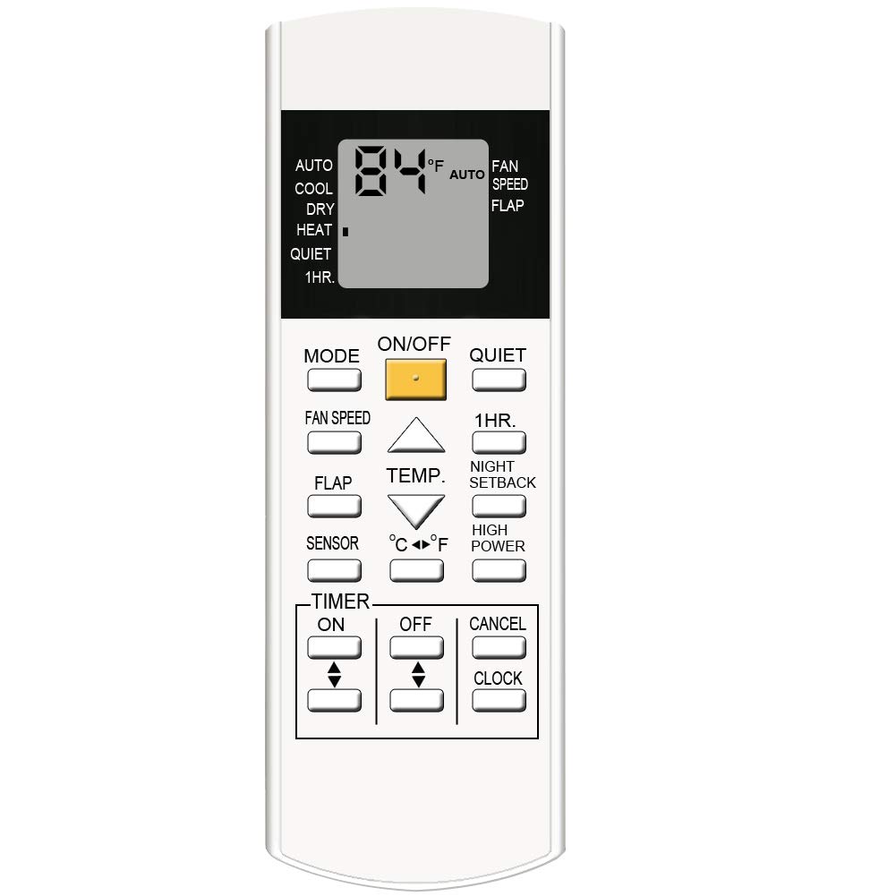 Mando A Distancia De Repuesto Para Aire Acondicionado Panasonic Inverter Nanoe-G PU9VKH-8 (Solo Función Frío)