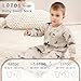 Yoofoss Baby Sleep Sack 0-6 Months 1.0 Tog Long Sleeve Sleep Sack Organic Cotton Wearable Blanket for Newborns 2-Way Zipper Quilted Sleeping Sacks(Small)