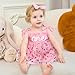 HONGTEYA Baby Girl 1st Birthday Outfit Girl First Birthday Clothes One Year Old Gifts Romper Tulle Summer Newborn Dress Pink-dot