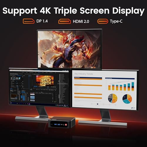 Image of Beelink Mini PC SER5 5500U AMD Ryzen 5 (6C /12T, 2.1 /4.0GHz) 16GB DDR4 500GB M.2 SSD Mini Computer, Radeon Graphics 7cores 1800 MHz, 2.5G LAN, Wifi6 /BT5.2,HDMI /DP /Type-c /4K Triple Display Micro PC
