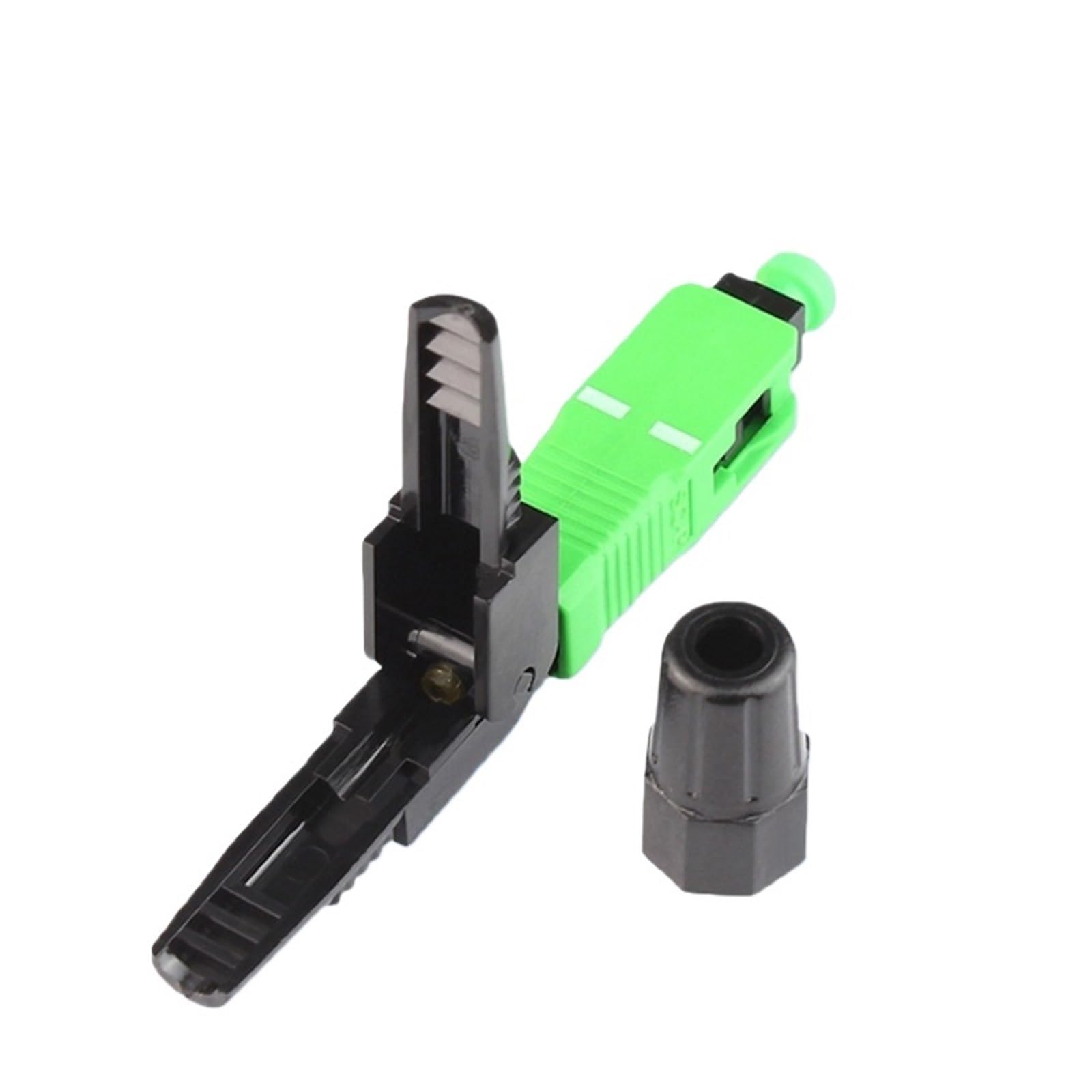 Épisseur de Fibre Optique Adaptateur de Fibre Optique Rapide à Froid SC/APC, Assemblage sur site, 55 mm/60 mm, Perte d'insertion ≤ 0,3 DB, 100 pièces