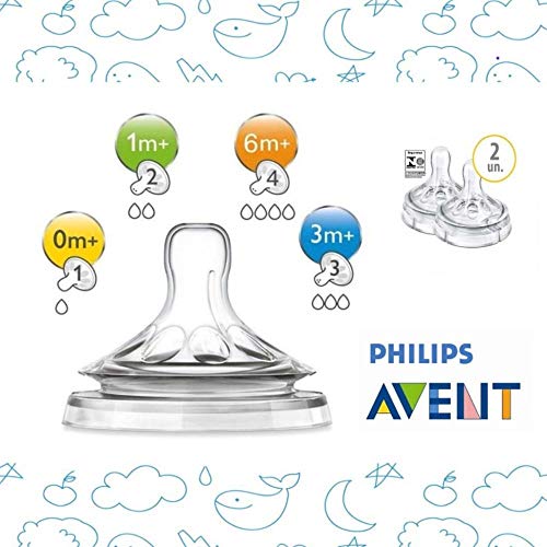 KIT AVENT - 4 BICOS PETÁLA NUMERO 4-6M+