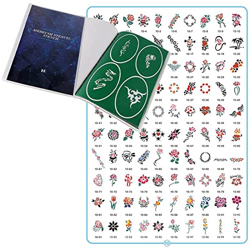 SAGUDIO Lot de 100 pochoirs pour aérographe - Pour filles et garçons