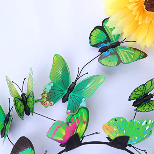 Lurrose Butterfly Fascinator Headband Halloween Fairy Crown Hairhoop Tea Party Hats for Women Girls Kids, Green, 28 x 26 5 cm - Image 3
