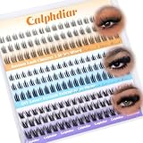 calphdiar Bottom Lash Clusters Lower Lashes Extensions 3 Styles Bottom Eyelash Clusters 6-8mm Bottom Lashes Individual Clear Band Natural Cluster Eyelashes Salon-Effect Bottom Lash cluster (162pcs)