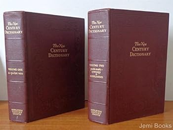 Hardcover The New Century Dictionary of the English Language: 2 Vol Set Book