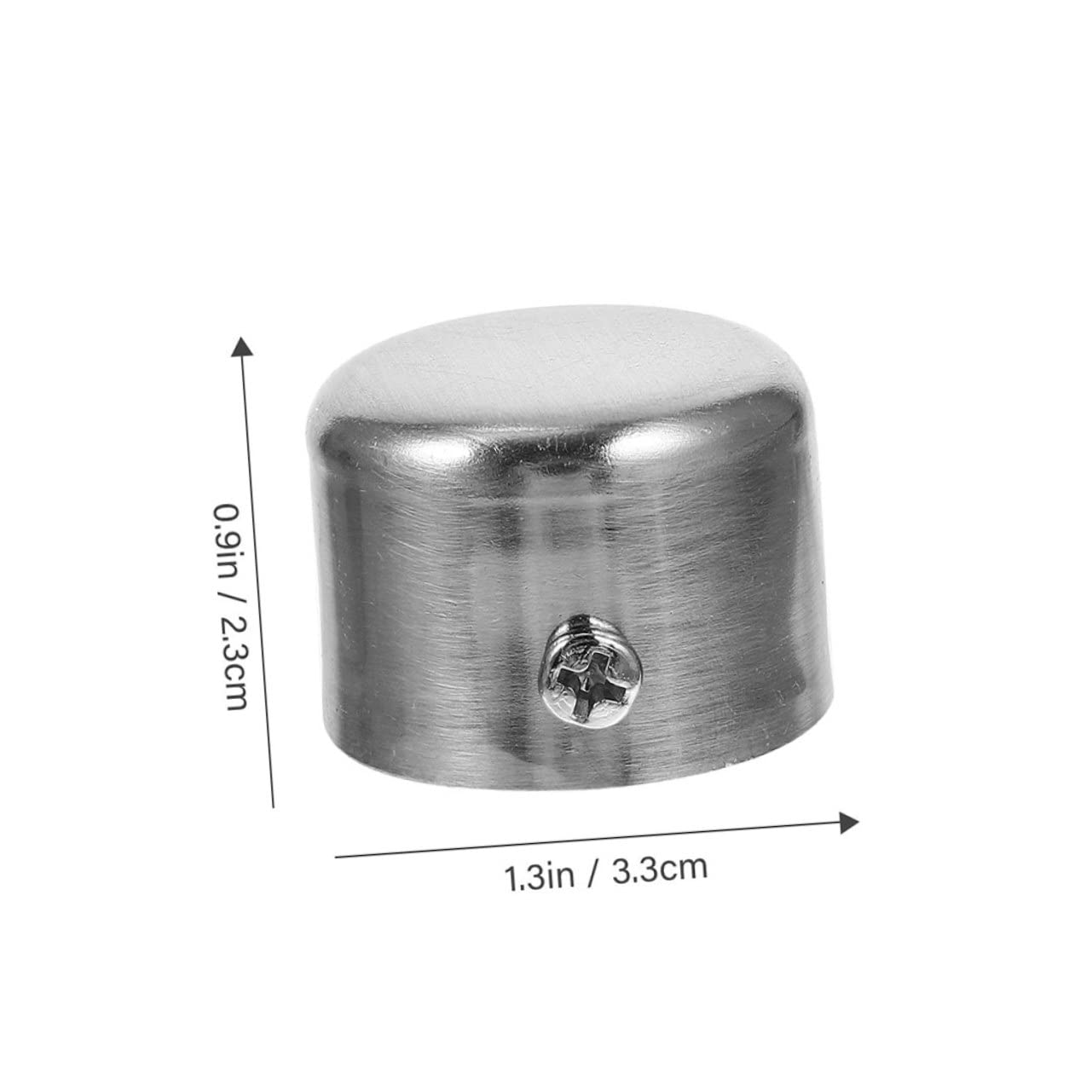 BESTYASH 6 Pezzi Tappi Tendaggi in Lega Argento per Bastoni per Tende, Terminali Facili da Installare, Decorazione Unica per Aste da Finestra