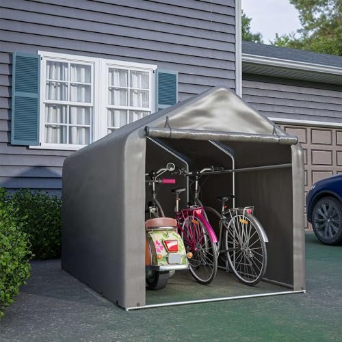 BIRCHTREE 2.2M*1.6M Garden Waterproof Anti-UV Bike Storage Tent Bicycle Motorcycle Shed Shelter...