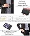 Outrip Genuine Leather Business Card Holder Name Card Case Credit Card Wallet with ID Window RFID Blocking (Black2)