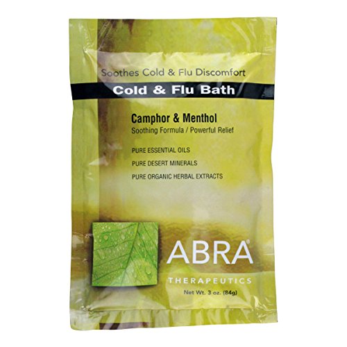 Cold Flu (Camphor + Menthol) Bath Salts 3Oz Packet By Abra #TOP8