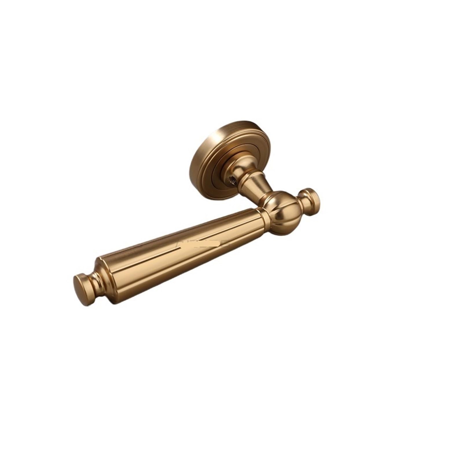 NYRXRYTCA American zinc Alloy Indoor Silent Door Lock Bedroom Wooden Door Handle Household Magnetic Door Split Lock(D53 1129 Ancient gold brushed)