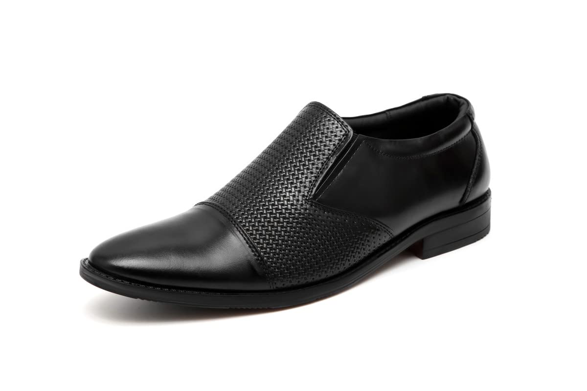 ARAMISH Black Pure Leather Formal Slip On Shoes for Men - 5 UK (B0C3DGWLP3) Amazon Price History, Amazon Price Tracker