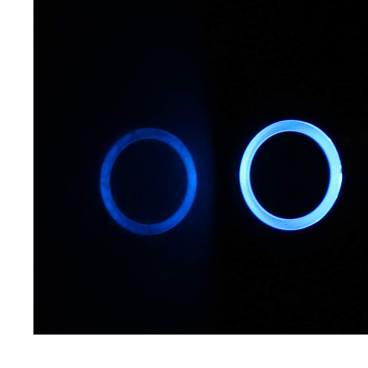 Aexit 24V 16mm Wall Switches Dia Blue LED Angle Eyes Latching Metal Switches Pushbutton Switch