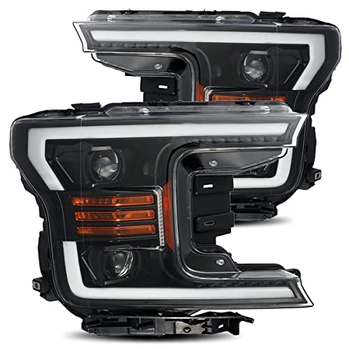 AlphaRex Black PRO-Series Base Model Projector Headlights fits 2018-2020 Ford F-150