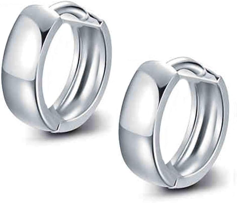 SILVER925 WIDE HOOP EARRINGS /シルバー/ピアス Amazon.com: Wide Cuff Tiny Hoop Earrings for Women Men