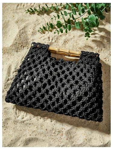 Image of Floerns Women's Straw Bag Handle Beach Clutch Purse Hobo Handbag