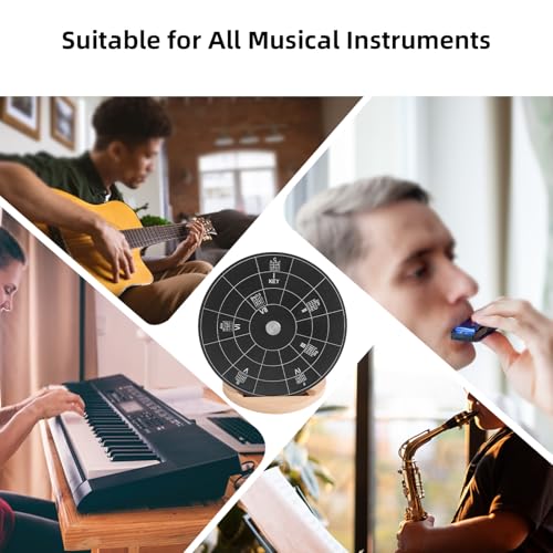 Roue d'accords rotative en métal léger pour maîtriser la théorie musicale