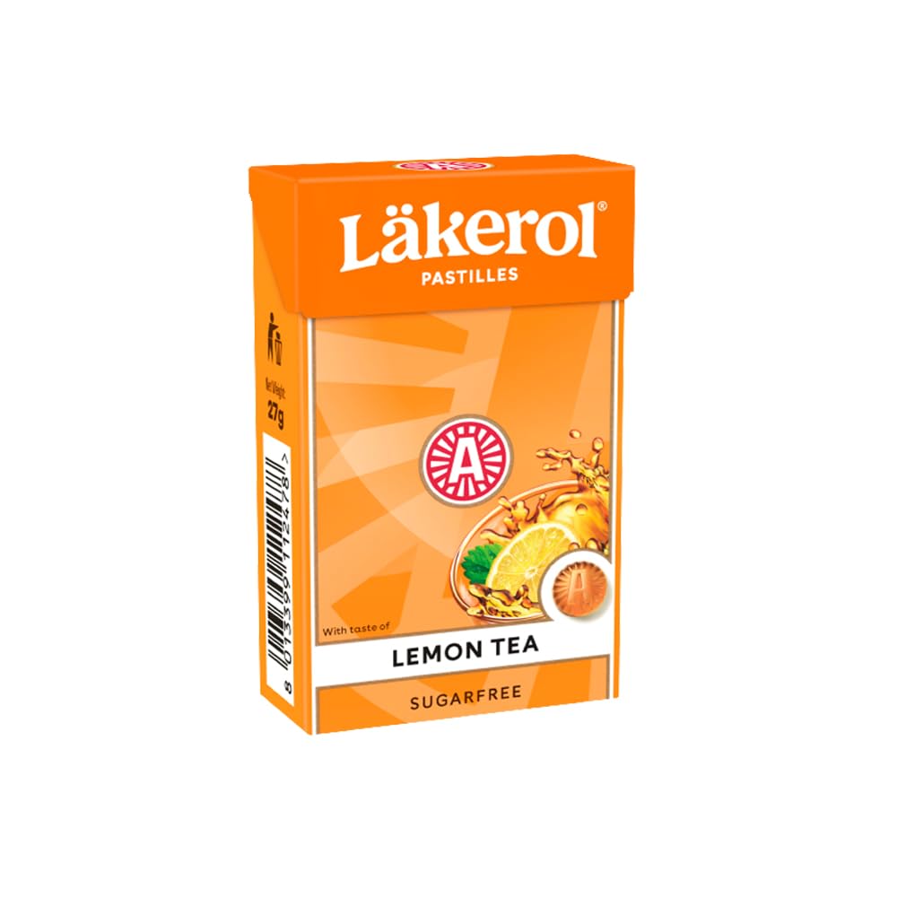 Lakerol sugar free mint gummy pastilles|Oral throat soothing mouth freshener| Swedish fruity soft lozenges | No artificial flavour & colour|100% Veg| Lemon Tea- 27g*4 (B0B523QFJL) Amazon Price History, Amazon Price Tracker